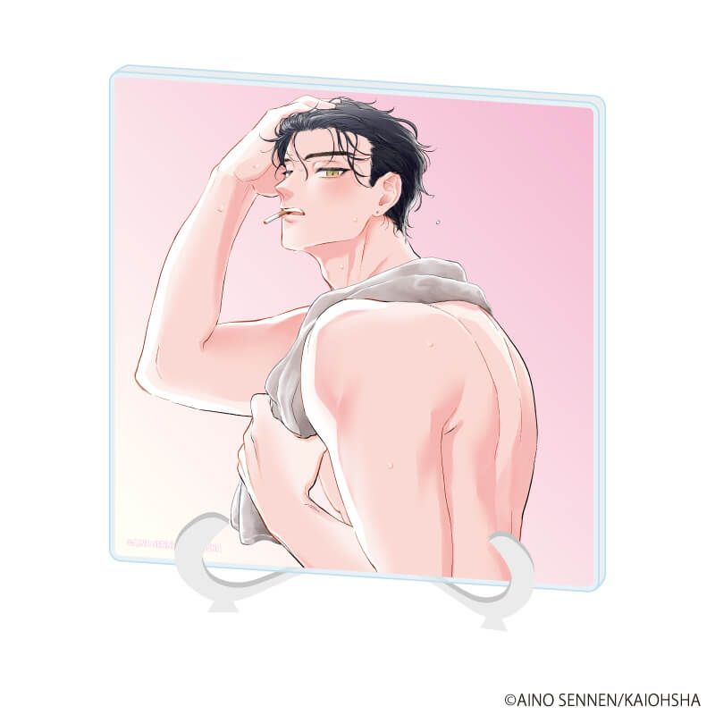 アクリルアートボード「千年藍乃先生」01/「社会人カップルのSummer Vacation」BLフェア(公式イラスト)