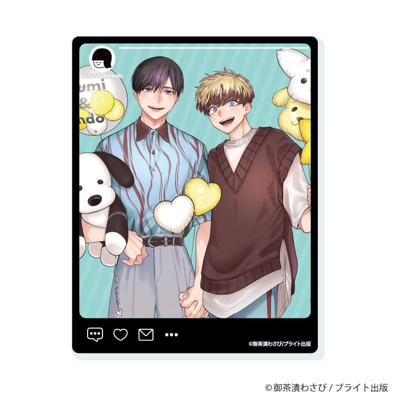アクリルカード「御茶漬わさび 5th Anniversary」01/ブラインド(6種)(公式&描き下ろしイラスト)