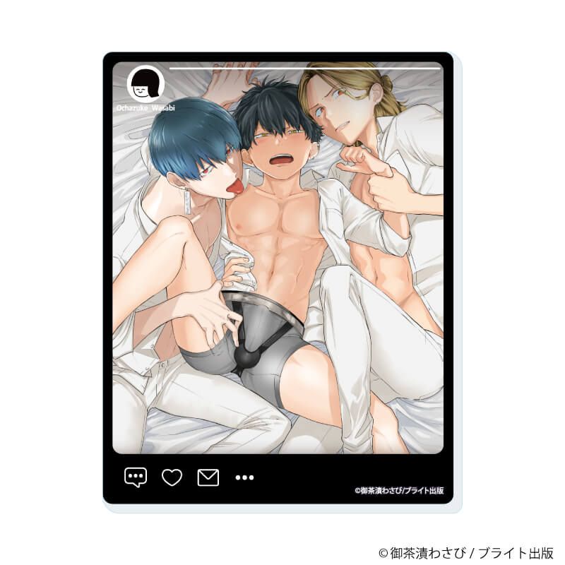 アクリルカード「御茶漬わさび 5th Anniversary」01/ブラインド(6種)(公式&描き下ろしイラスト)