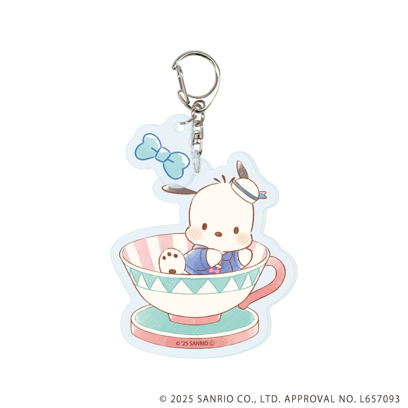パーツ付きアクリルキーホルダー「はぴだんぶい」22/ポチャッコ(グラフアートイラスト)