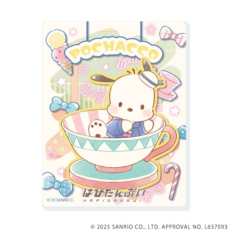 アクリルカード「はぴだんぶい」16/ブラインド(6種)(グラフアートイラスト)