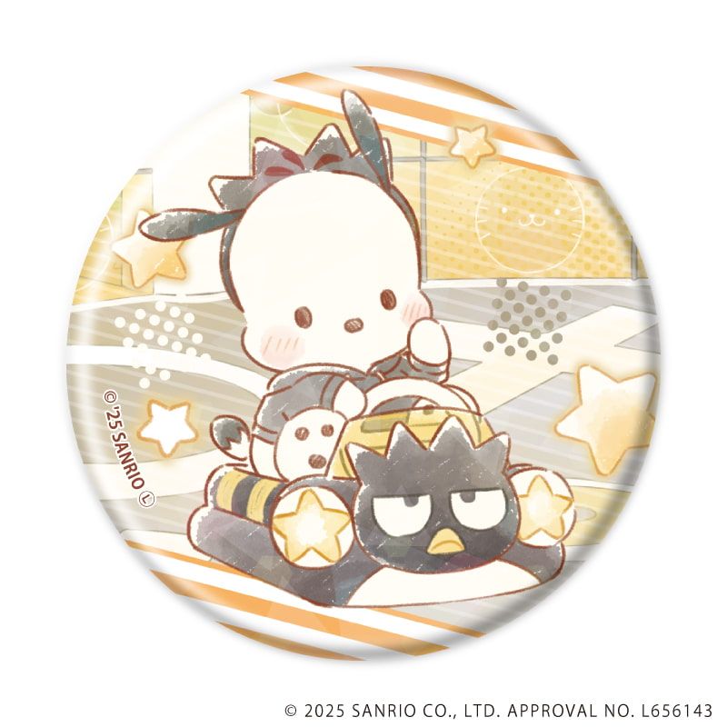 ホログラム缶バッジ(57mm)「はぴだんぶい」03/コンプリートBOX(全6種)(グラフアートイラスト)