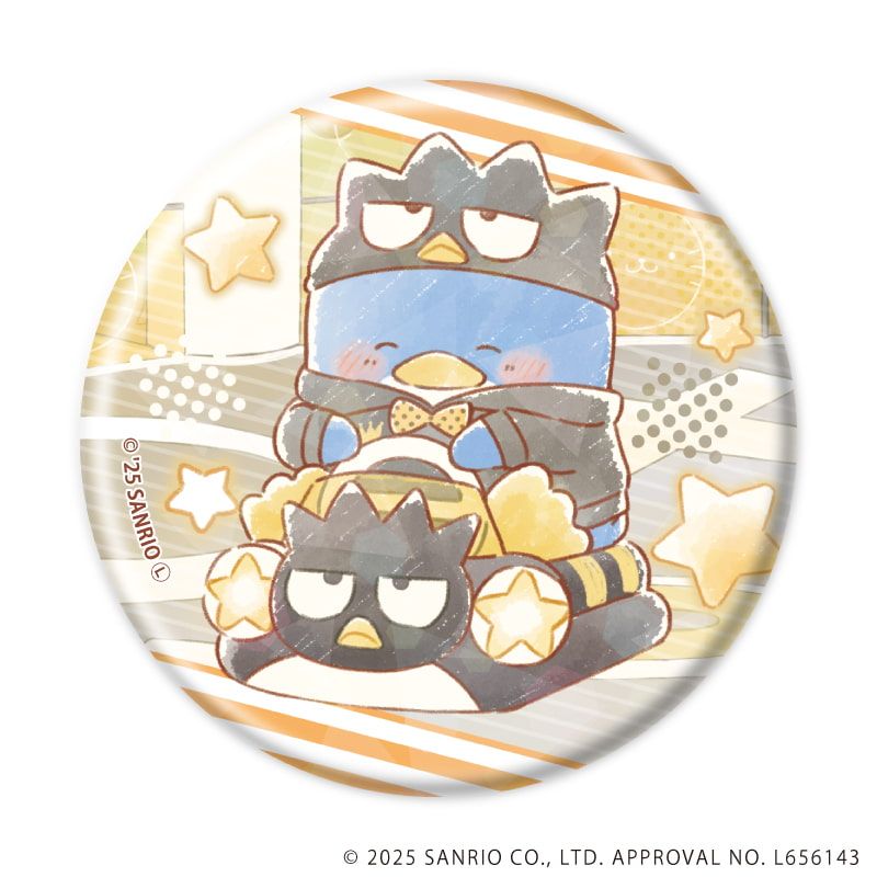 ホログラム缶バッジ(57mm)「はぴだんぶい」03/コンプリートBOX(全6種)(グラフアートイラスト)