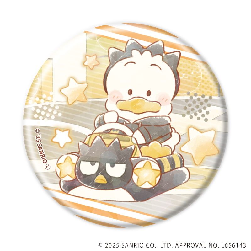 ホログラム缶バッジ(57mm)「はぴだんぶい」03/コンプリートBOX(全6種)(グラフアートイラスト)