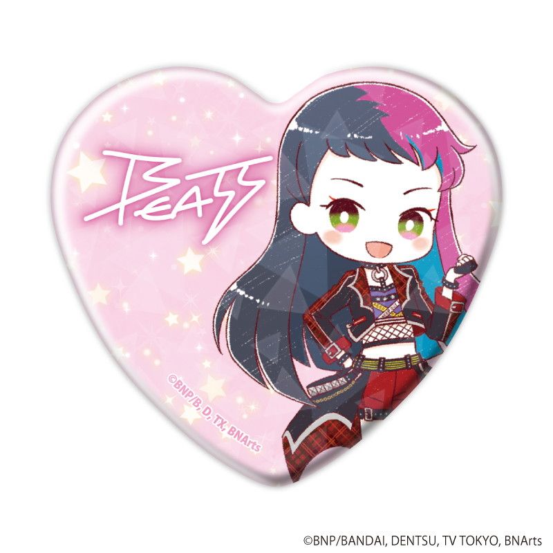 ホログラムハート缶バッジ「アイカツプラネット！」01/トレーディング(8種)(グラフアートイラスト)