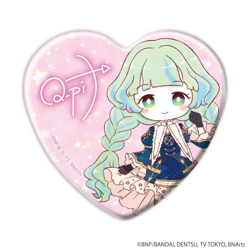 ホログラムハート缶バッジ「アイカツプラネット！」01/トレーディング(8種)(グラフアートイラスト)