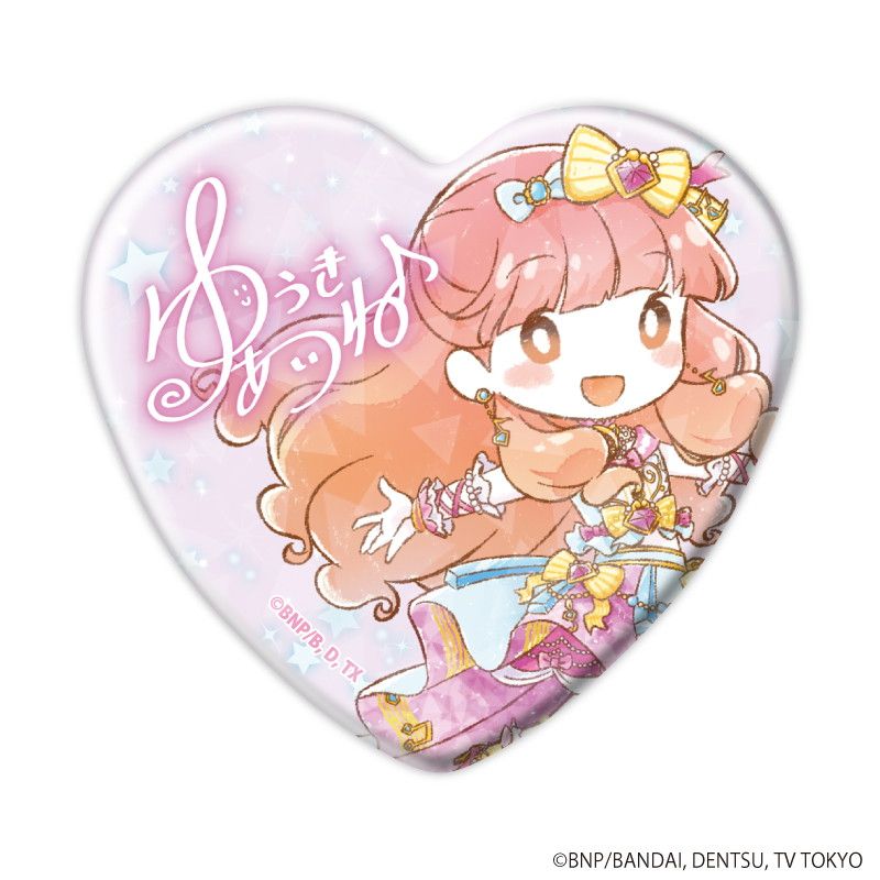 ホログラムハート缶バッジ「アイカツフレンズ！＆オンパレード