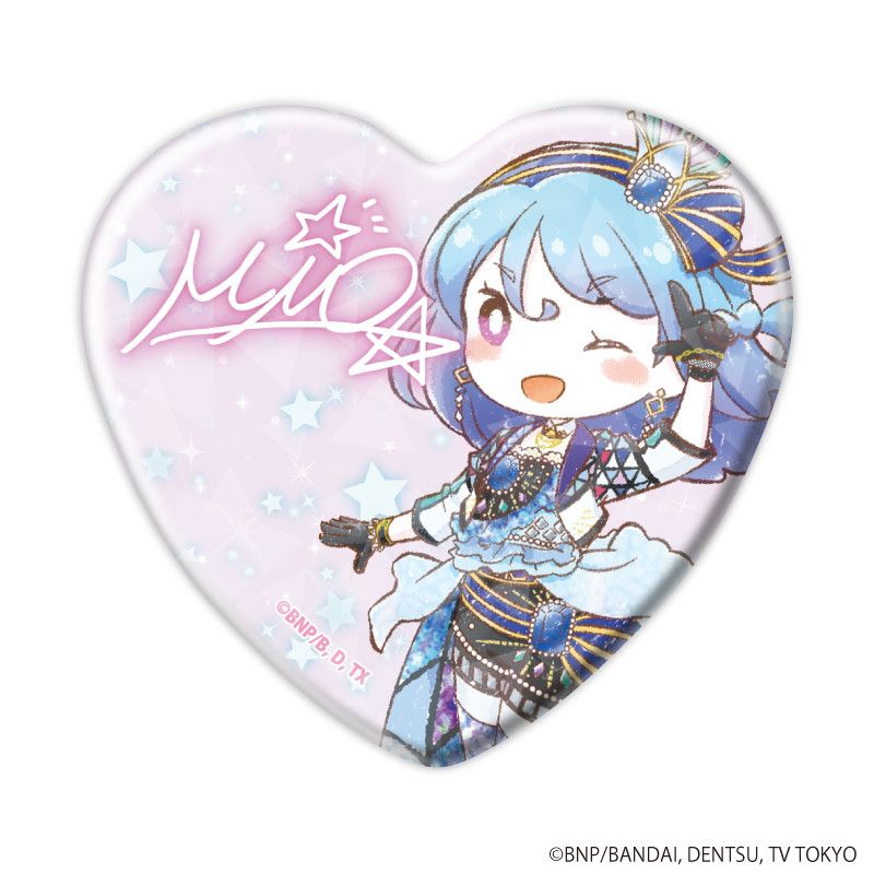 ホログラムハート缶バッジ「アイカツフレンズ！＆オンパレード！」01/トレーディング(14種)(グラフアートイラスト)