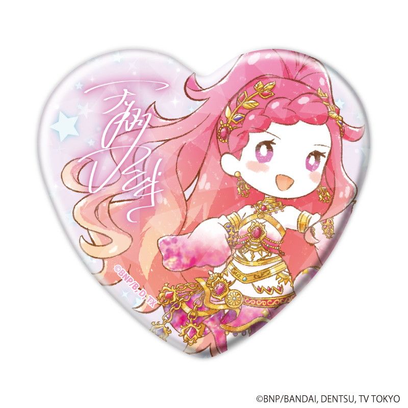 ホログラムハート缶バッジ「アイカツフレンズ！＆オンパレード！」01/トレーディング(14種)(グラフアートイラスト)