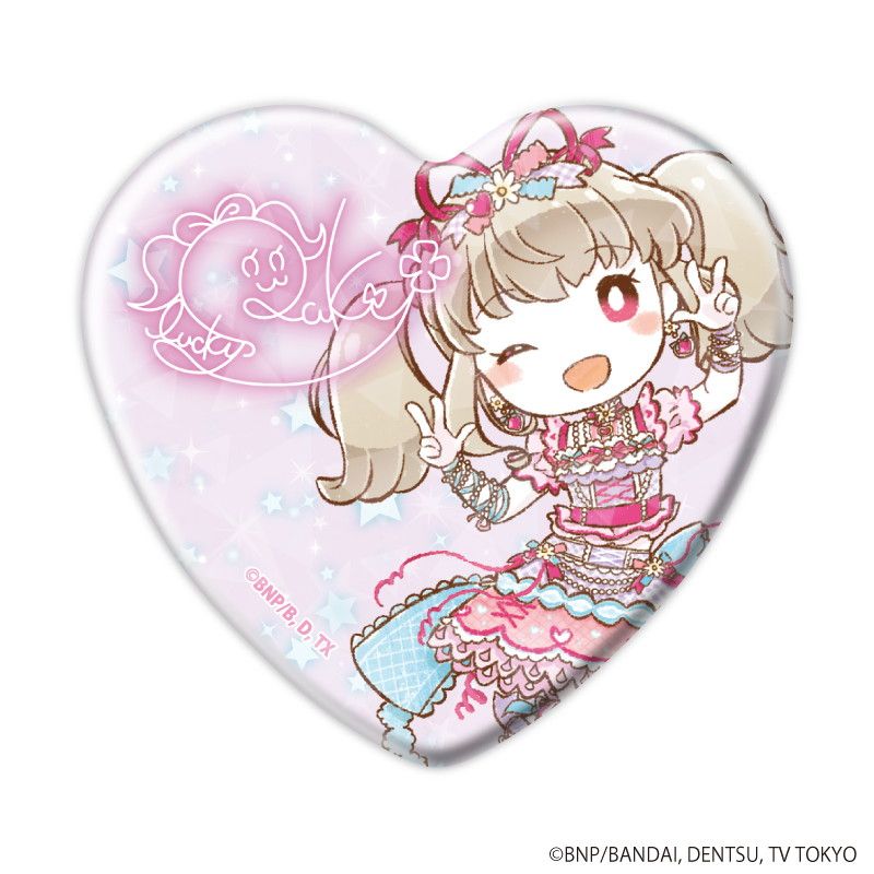 ホログラムハート缶バッジ「アイカツフレンズ！＆オンパレード！」01/トレーディング(14種)(グラフアートイラスト)