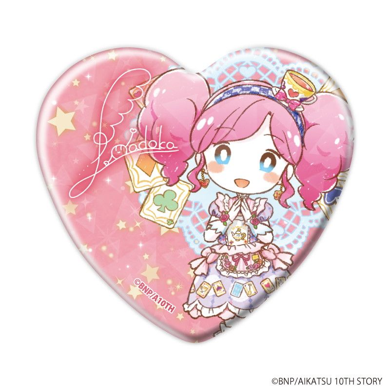 ホログラムハート缶バッジ「アイカツ！」02/トレーディング(11種)(グラフアートイラスト)