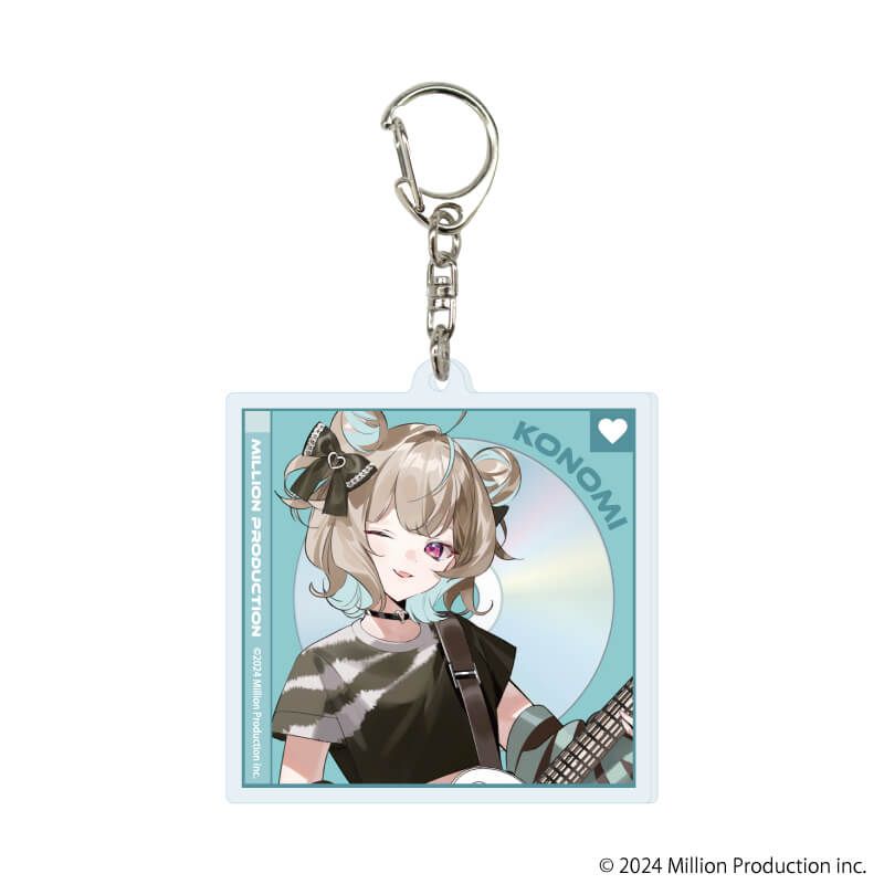 アクリルキーホルダー「Million Production」01/ロックver. ブラインド(5種)(描き起こしイラスト)
