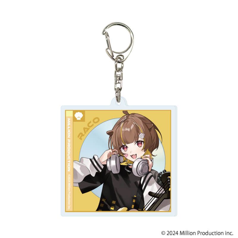 アクリルキーホルダー「Million Production」01/ロックver. ブラインド(5種)(描き起こしイラスト)