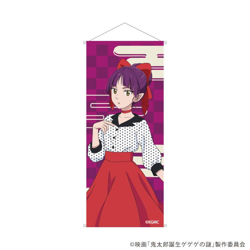 台座付きミニ掛け軸　映画『鬼太郎誕生 ゲゲゲの謎』04/ねこ娘  レトロver.(描き下ろしイラスト)