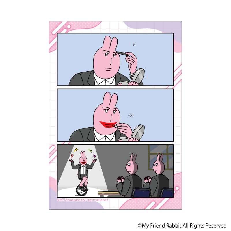 ミニフォト「優しいうさぎさん」01/ブラインド(6種)(公式イラスト)