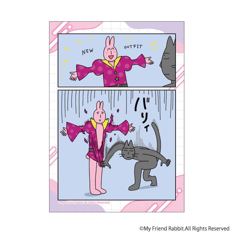 ミニフォト「優しいうさぎさん」01/ブラインド(6種)(公式イラスト)