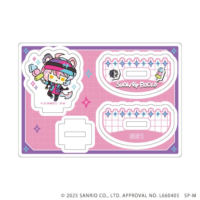ゆらゆらアクリルスタンド「SHOW BY ROCK!!」15/カラフルポップver. 　661(描き下ろしイラスト)