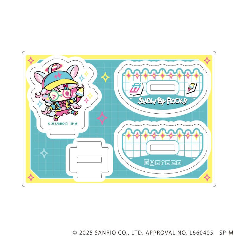 ゆらゆらアクリルスタンド「SHOW BY ROCK!!」12/カラフルポップver. 　ぎゃらこ(描き下ろしイラスト)