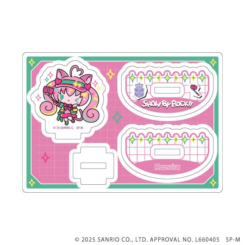 ゆらゆらアクリルスタンド「SHOW BY ROCK!!」09/カラフルポップver. 　ロージア(描き下ろしイラスト)