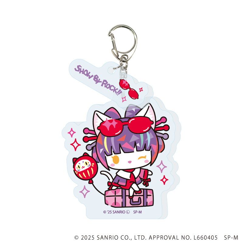 パーツ付きアクリルキーホルダー「SHOW BY ROCK!!」06/カラフルポップver. ブラインド(12種)(描き下ろしイラスト)