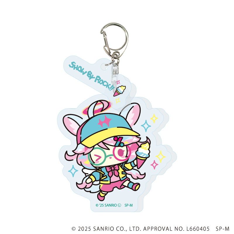 パーツ付きアクリルキーホルダー「SHOW BY ROCK!!」06/カラフルポップver. ブラインド(12種)(描き下ろしイラスト)