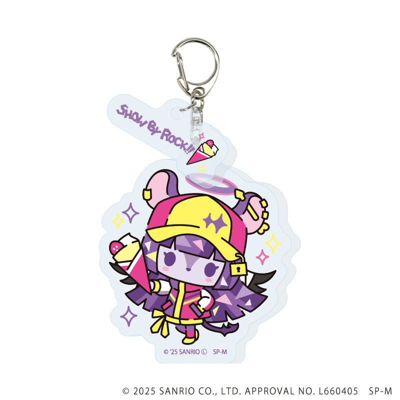 パーツ付きアクリルキーホルダー「SHOW BY ROCK!!」06/カラフルポップver. ブラインド(12種)(描き下ろしイラスト)