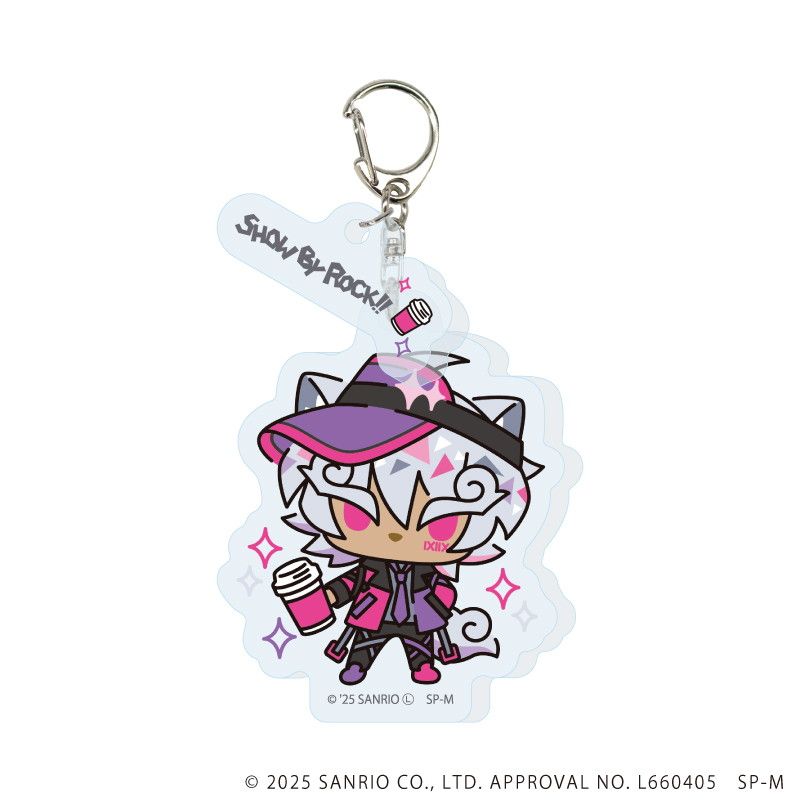 パーツ付きアクリルキーホルダー「SHOW BY ROCK!!」06/カラフルポップver. ブラインド(12種)(描き下ろしイラスト)