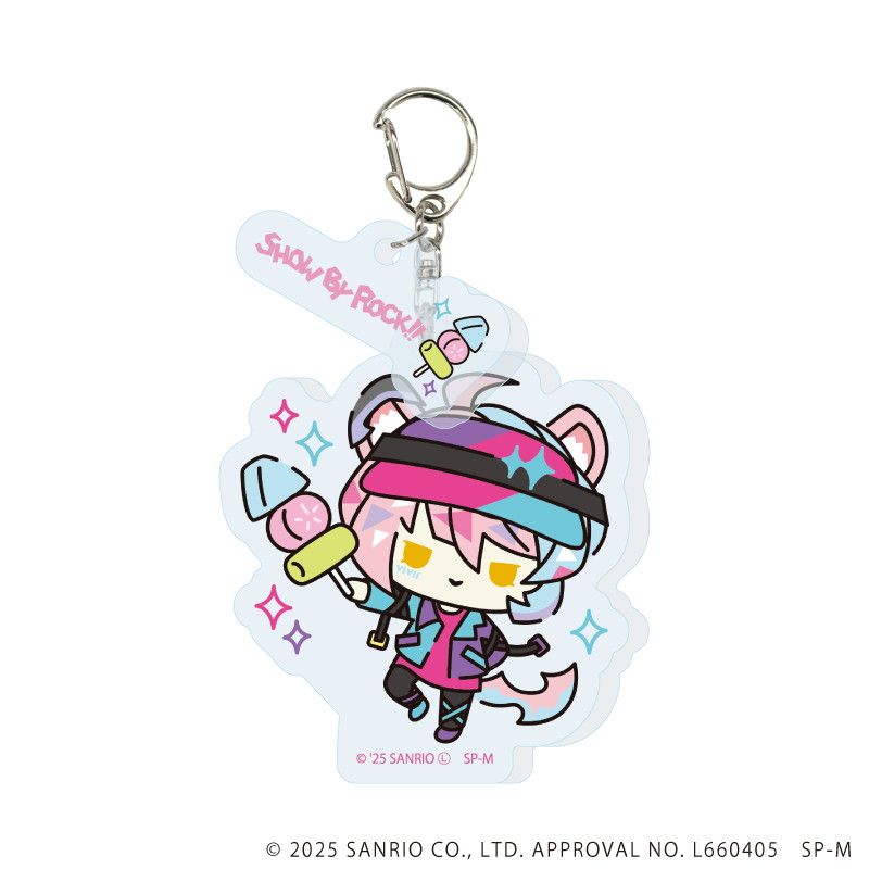 パーツ付きアクリルキーホルダー「SHOW BY ROCK!!」06/カラフルポップver. ブラインド(12種)(描き下ろしイラスト)