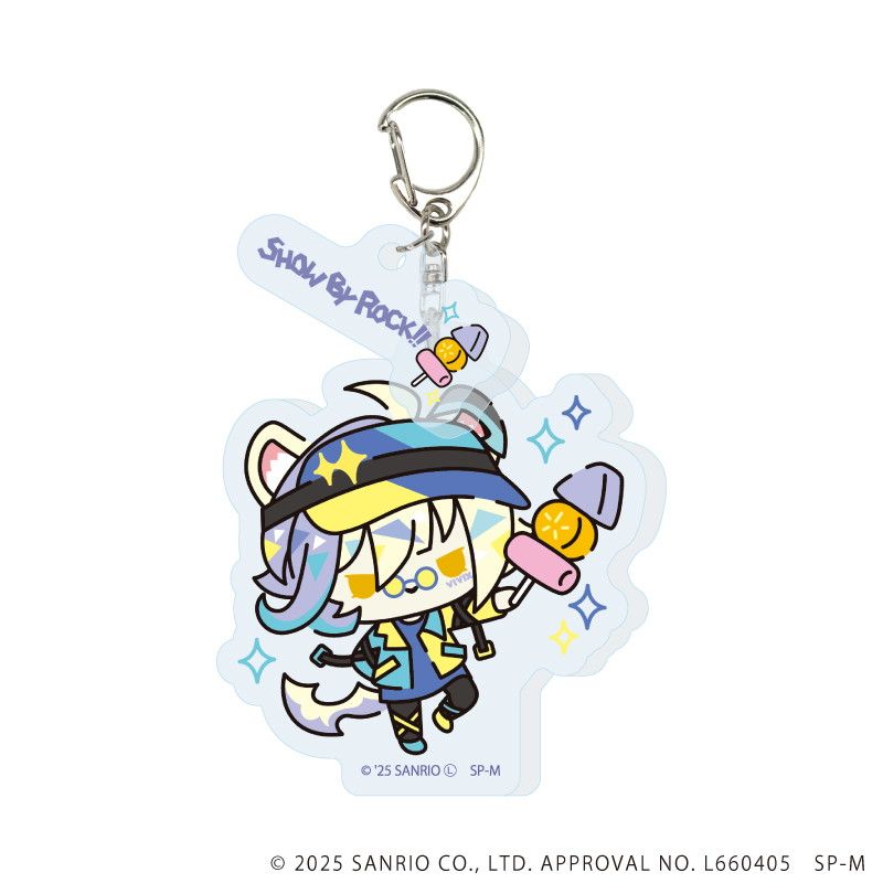 パーツ付きアクリルキーホルダー「SHOW BY ROCK!!」06/カラフルポップver. ブラインド(12種)(描き下ろしイラスト)