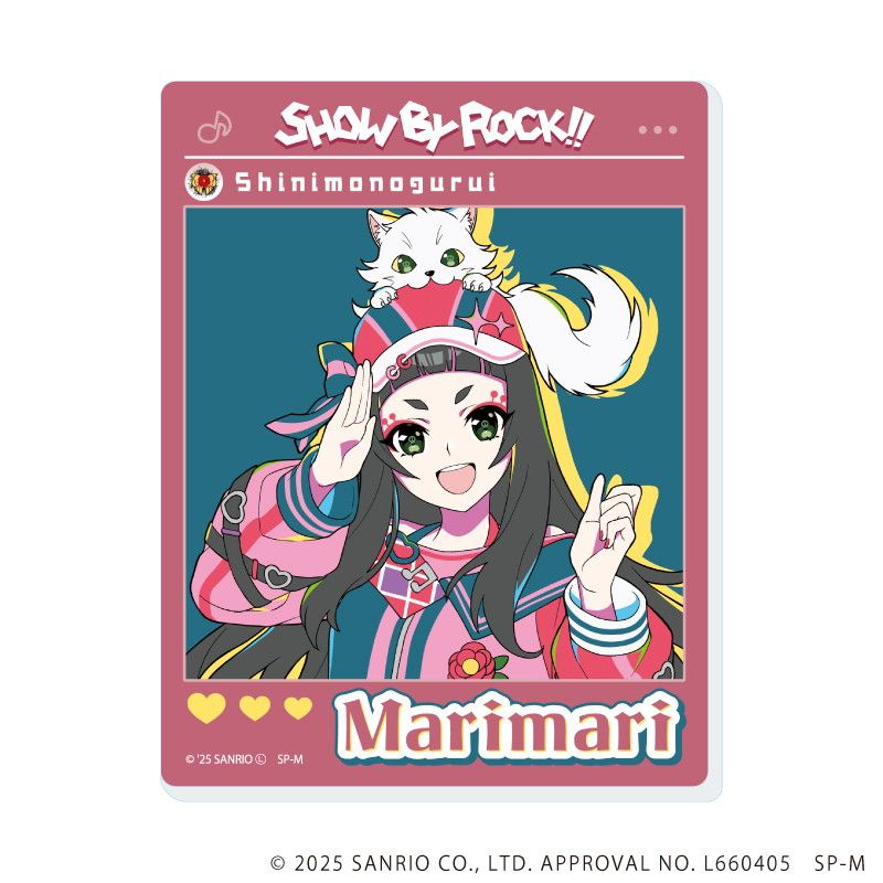 アクリルカード「SHOW BY ROCK!!」41/カラフルポップver. ブラインド(12種)(描き下ろしイラスト)