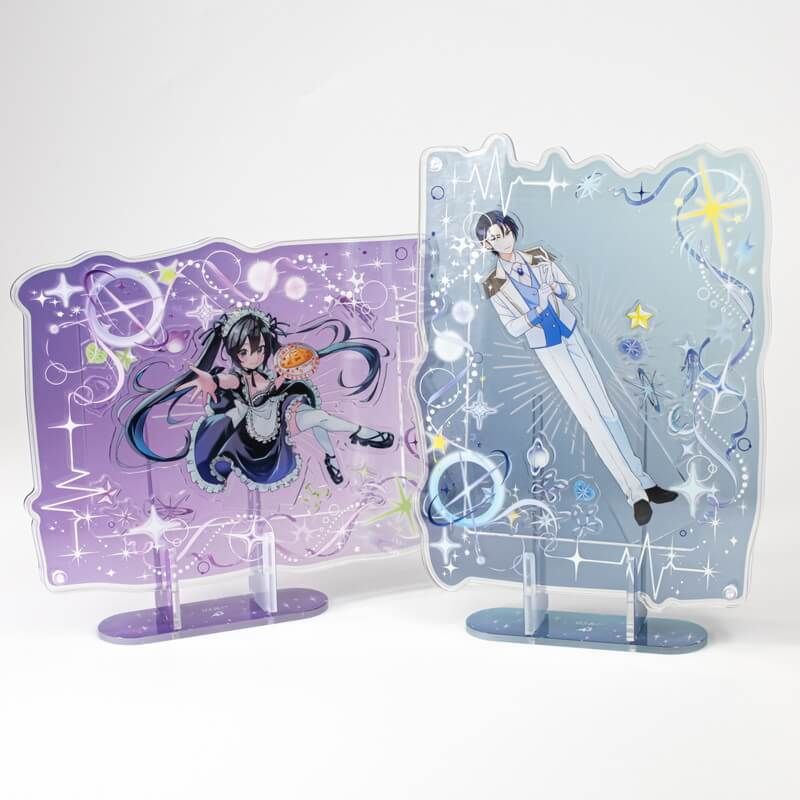 アクリルフレーム03/星柄（ブラック）【推し活】