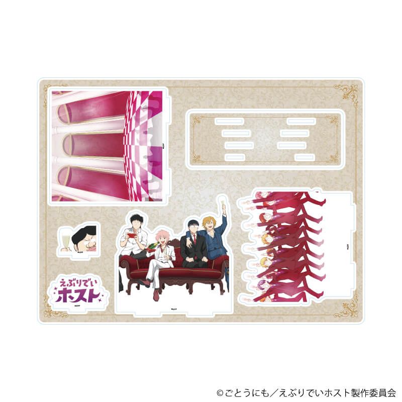 アクリルジオラマ「アニメ『えぶりでいホスト』」01/メインビジュアルデザイン(公式イラスト)