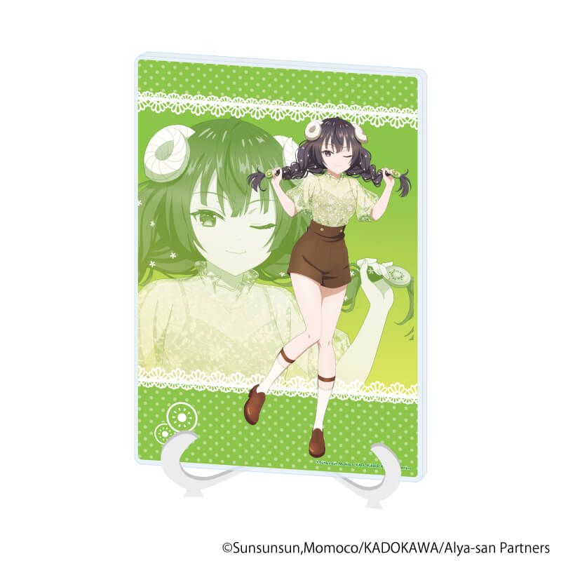 アクリルアートボード(A5サイズ)「時々ボソッとロシア語でデレる隣のアーリャさん」04/有希 フルーツ×アニマルver.(描き下ろしイラスト)