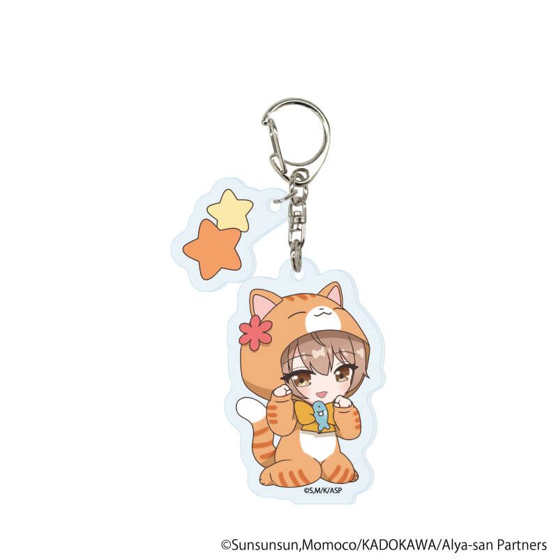 パーツ付きアクリルキーホルダー「時々ボソッとロシア語でデレる隣のアーリャさん」01/フルーツ×アニマルver.　ブラインド(8種)(POP Artイラスト)