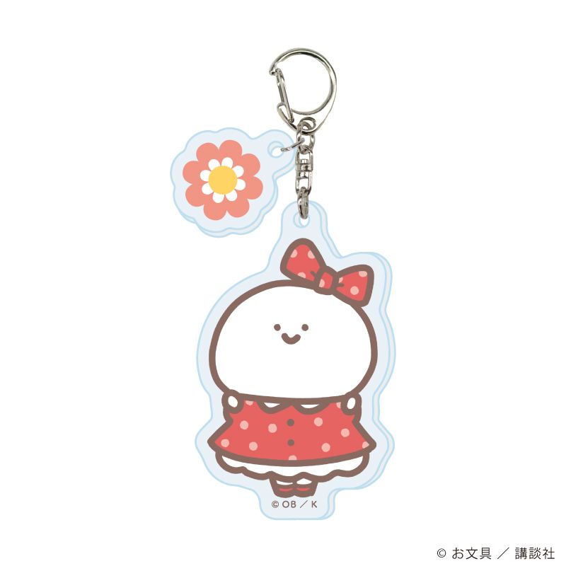 パーツ付きアクリルキーホルダー「お文具といっしょ」02/レトロポップver. コンプリートBOX(全6種)(描き下ろしイラスト)