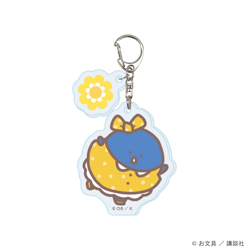 パーツ付きアクリルキーホルダー「お文具といっしょ」02/レトロポップver. コンプリートBOX(全6種)(描き下ろしイラスト)