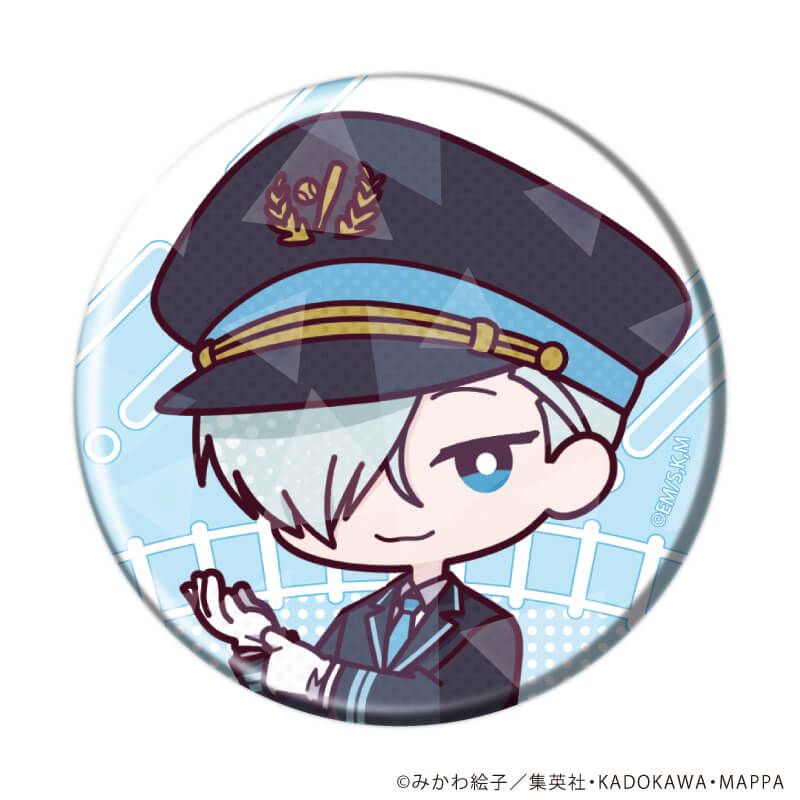 ホログラム缶バッジ(57mm)「TVアニメ『忘却バッテリー』」02/駅員風ver.　コンプリートBOX(全9種)(POP Artイラスト)