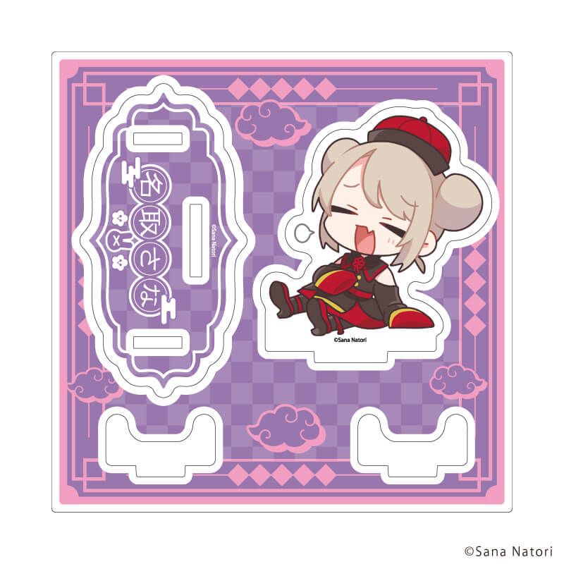 まんぷくキョンシーアクリルスタンドプレート「名取さな×東京ラーメンストリート -めちゃうまラーメン探求道-」03/(描き下ろしイラスト)