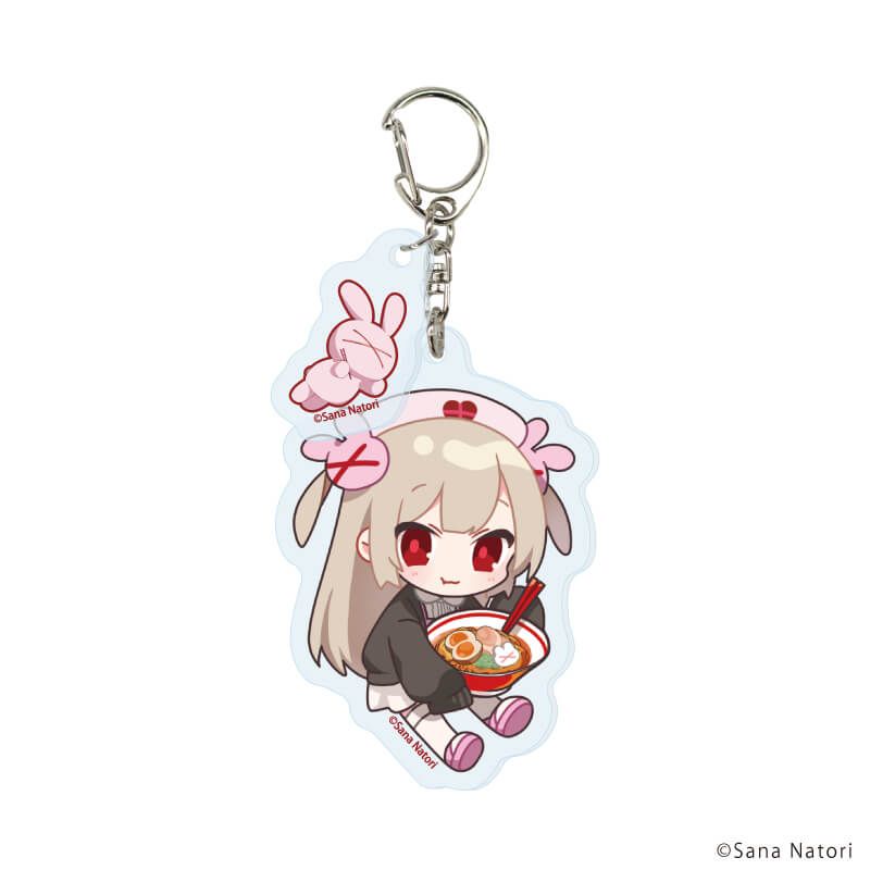 パーツ付きアクリルキーホルダー「名取さな×東京ラーメンストリート -めちゃうまラーメン探求道-」01/コンプリートBOX(全4種)(描き下ろしイラスト)