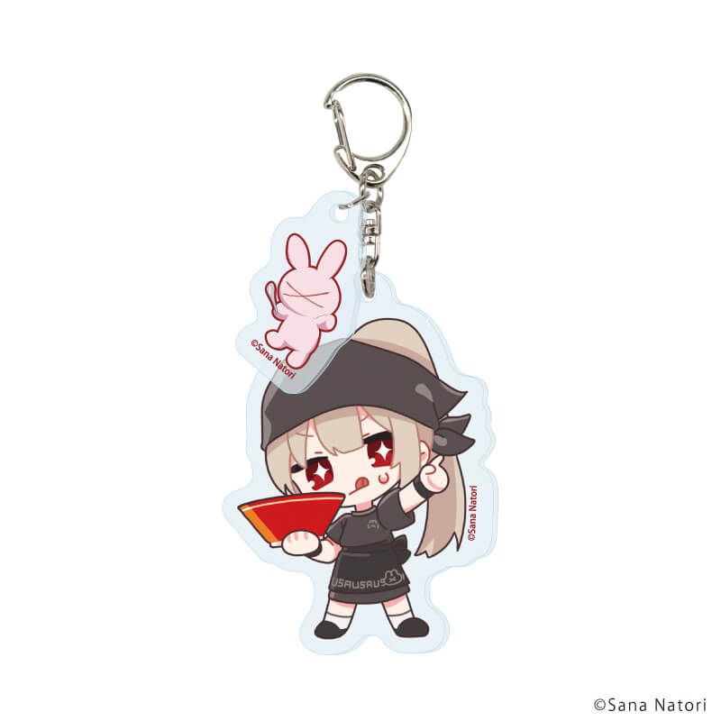 パーツ付きアクリルキーホルダー「名取さな×東京ラーメンストリート -めちゃうまラーメン探求道-」01/コンプリートBOX(全4種)(描き下ろしイラスト)