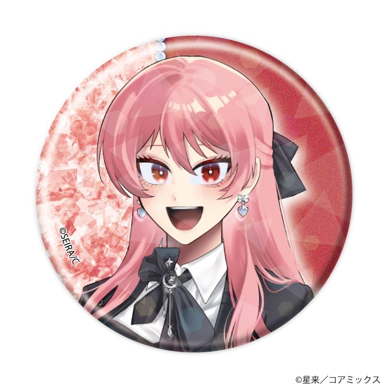 ホログラム缶バッジ(57mm)「ガチ恋粘着獣 〜ネット配信者の彼女になりたくて〜」01/パーティーver. ブラインド(12種)(描き下ろしイラスト)