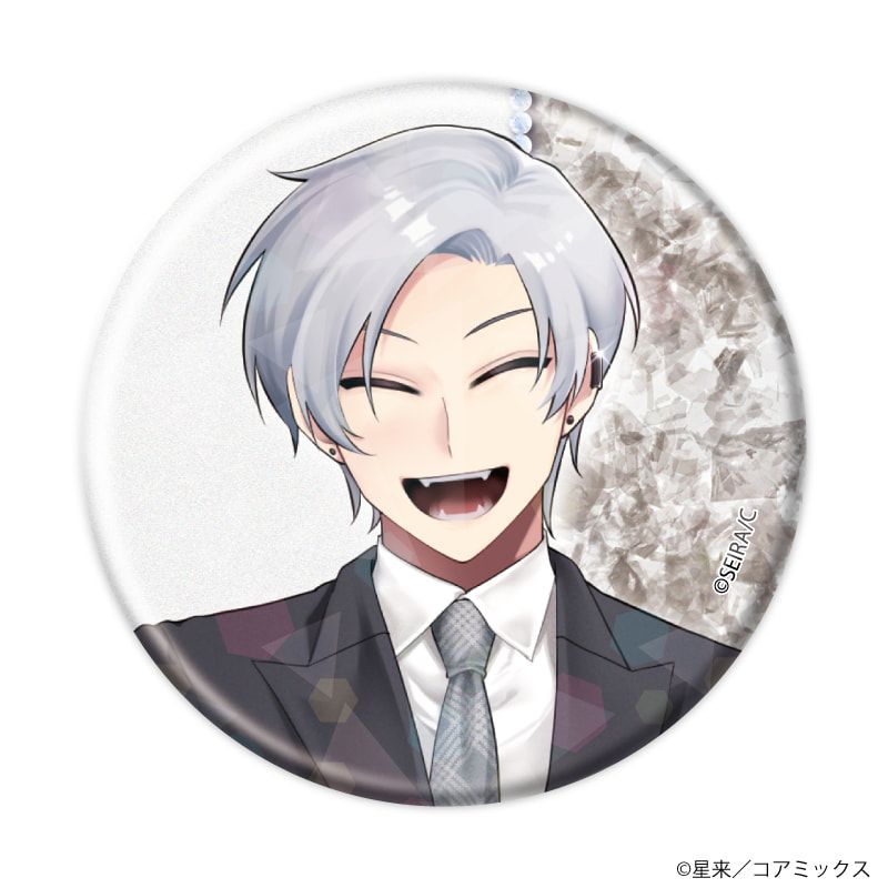 ホログラム缶バッジ(57mm)「ガチ恋粘着獣 〜ネット配信者の彼女になりたくて〜」01/パーティーver. ブラインド(12種)(描き下ろしイラスト)