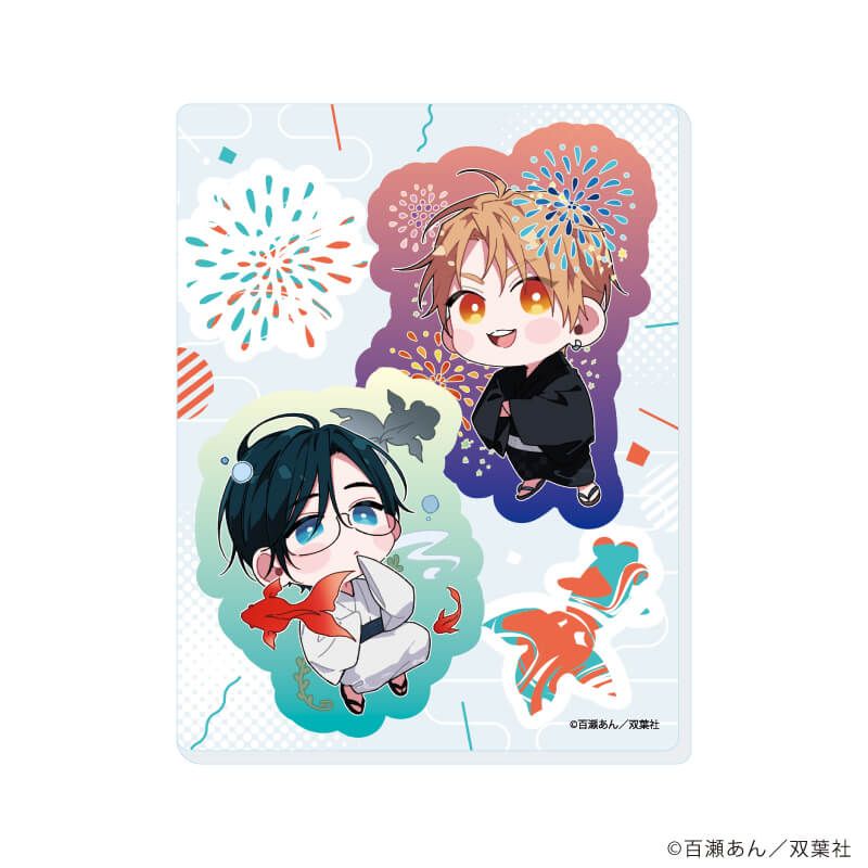 アクリルカード「舌先から恋」01/夏祭りver. ブラインド(9種)(描き下ろしイラスト)