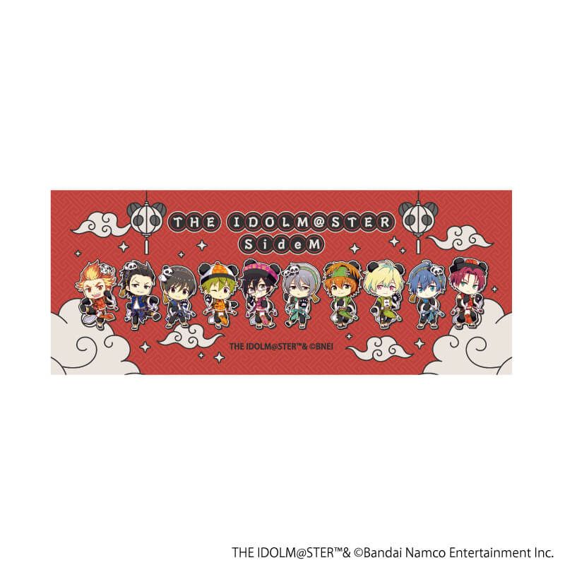 ハンドタオル「アイドルマスター SideM」01/集合デザイン(ミニキャライラスト)