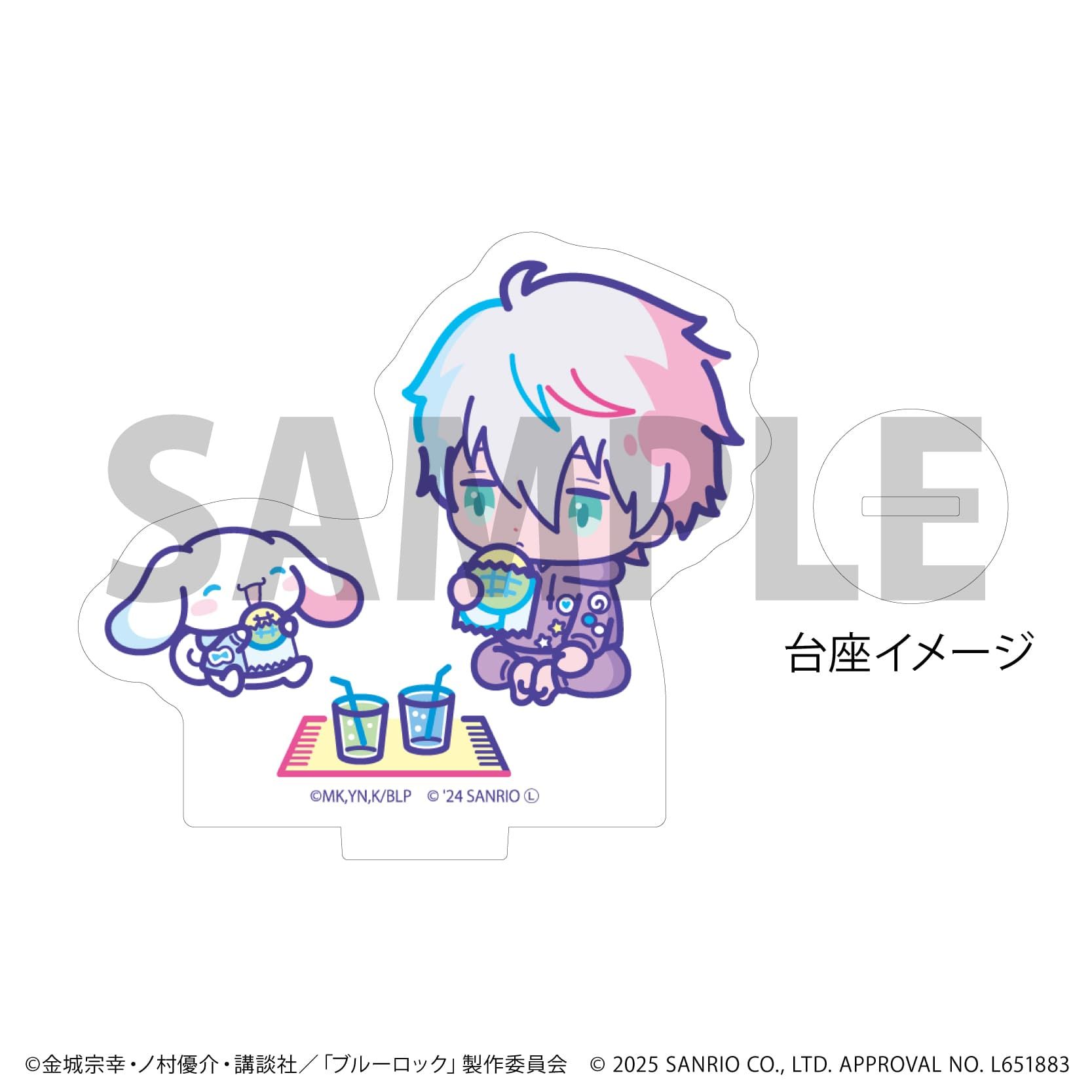 アクリルぷちスタンド「TVアニメ『ブルーロック』×サンリオキャラクターズ」03/コンプリートBOX(全6種)(コラボイラスト)