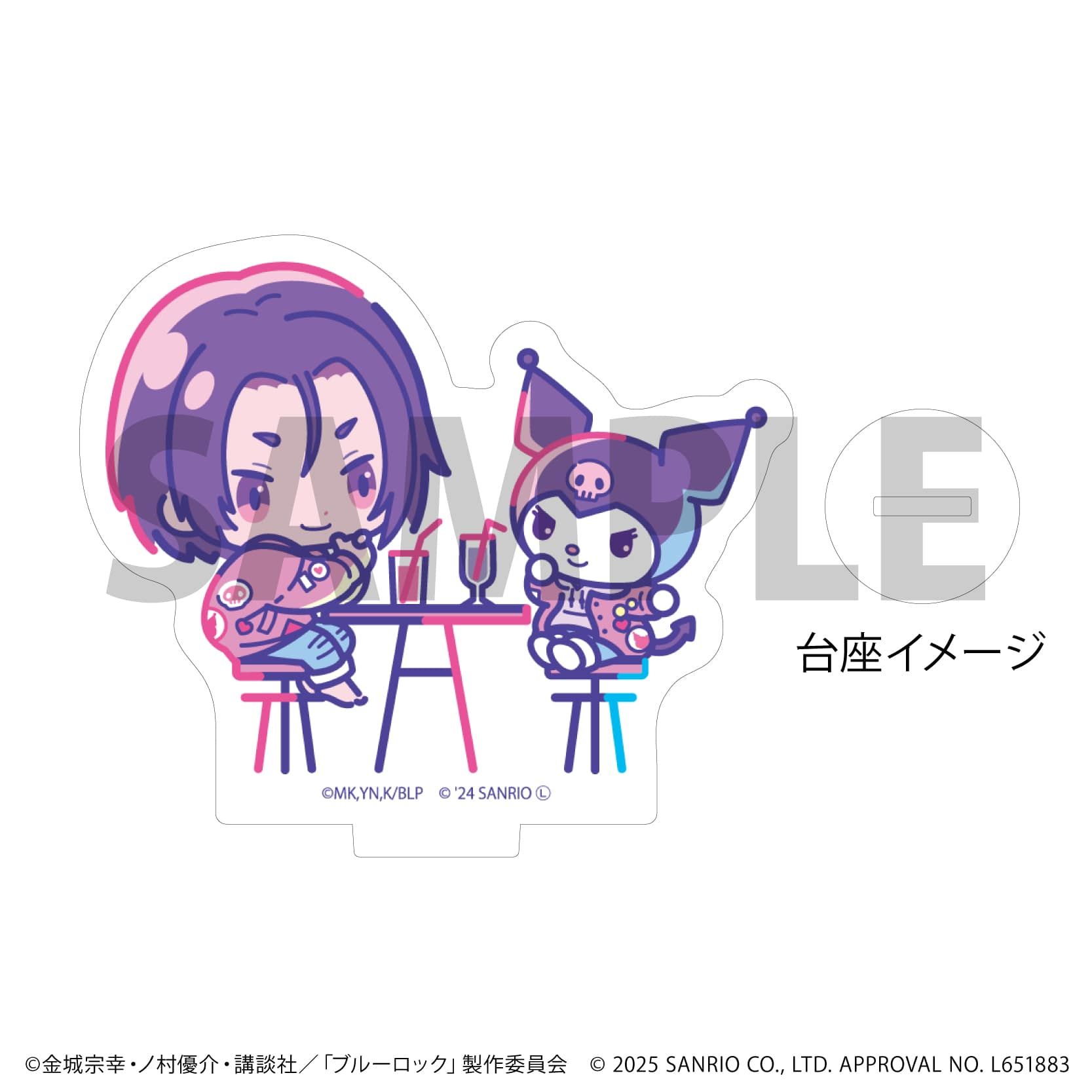 アクリルぷちスタンド「TVアニメ『ブルーロック』×サンリオキャラクターズ」03/コンプリートBOX(全6種)(コラボイラスト)