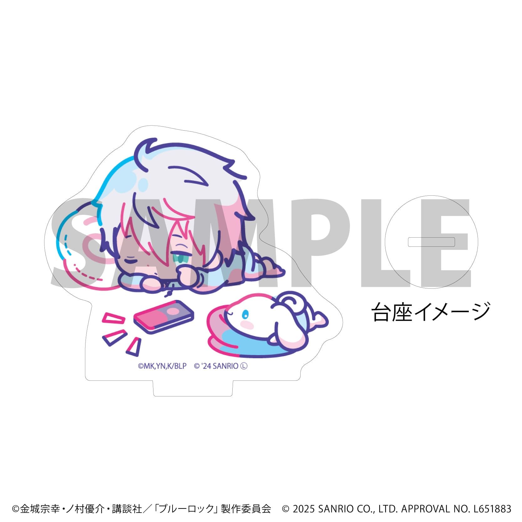 アクリルぷちスタンド「TVアニメ『ブルーロック』×サンリオキャラクターズ」03/コンプリートBOX(全6種)(コラボイラスト)