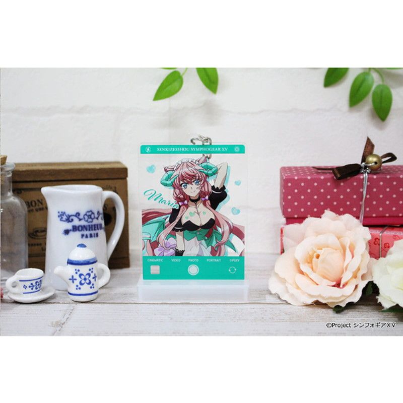 戦姫絶唱シンフォギアＸＶ 描き下ろし　アクリルキーホルダー【マリア・カデンツァヴナ・イヴ】小悪魔ウェイトレス