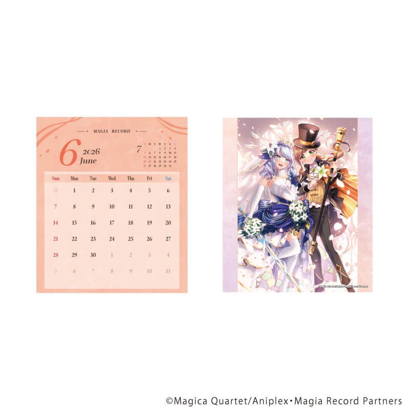 卓上カレンダー(セパレートタイプ)「マギアレコード 魔法少女まどか☆マギカ外伝」02/2026年
