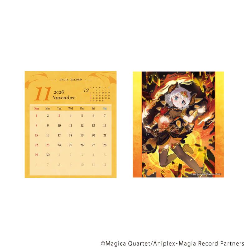 卓上カレンダー(セパレートタイプ)「マギアレコード 魔法少女まどか☆マギカ外伝」02/2026年